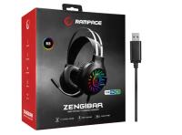 RAMPAGE RM-K44 ZENGIBAR USB 7.1 SURROUND SİYAH IŞIK EFEKTİ GAMING KULAKLIK